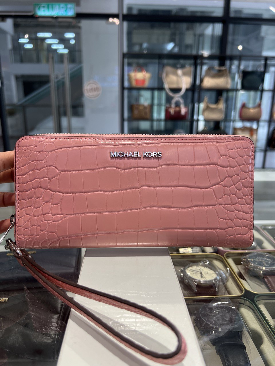 Michael kors jet set travel continental wallet wristlet deals