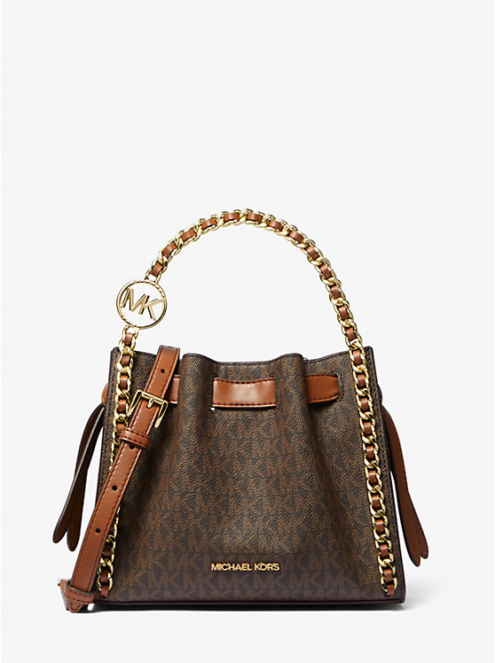 Michael kors brown signature bag outlet