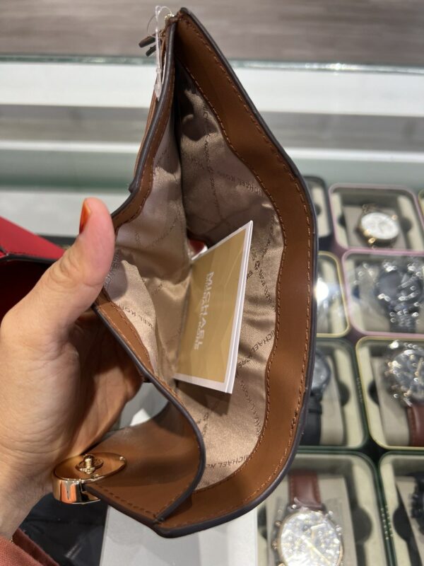 Michael Kors Carmen Medium Tri-Fold Envelope Wallet (Brown) - Image 2