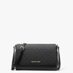 Michael Kors Medium Logo Convertible Crossbody Bag (Black)