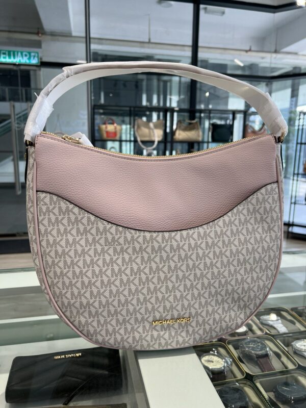 Michael Kors Dover Large Logo Shoulder Bag (Powder Blush)