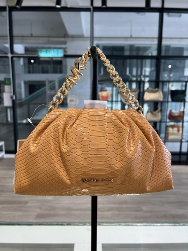 Michael Kors Nola Small Chain Clutch Crossbody (Cider)