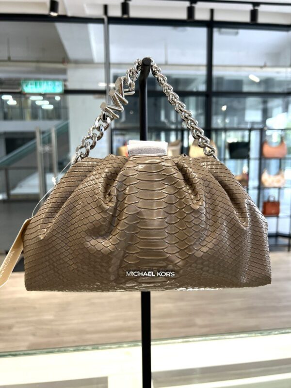Michael Kors Nola Small Chain Clutch Crossbody (Dusk/RSKF)