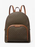 Michael Kors Jaycee Large Logo Backpack (Brown)