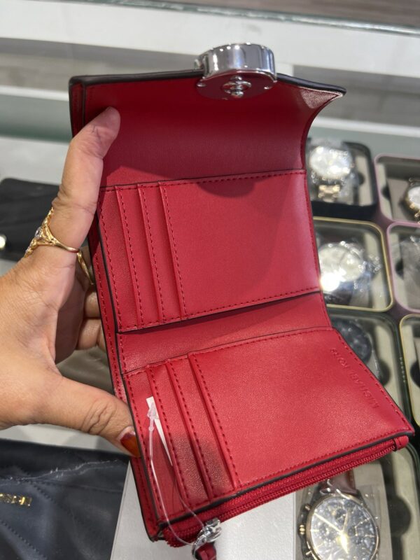 Michael Kors Carmen Medium Tri-Fold Envelope Wallet (Red) - Image 2