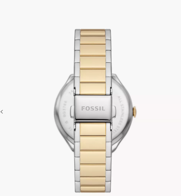 Fossil Ashtyn Three-Hand Date Two-Tone Stainless Steel Watch Women (BQ3786) - Image 3