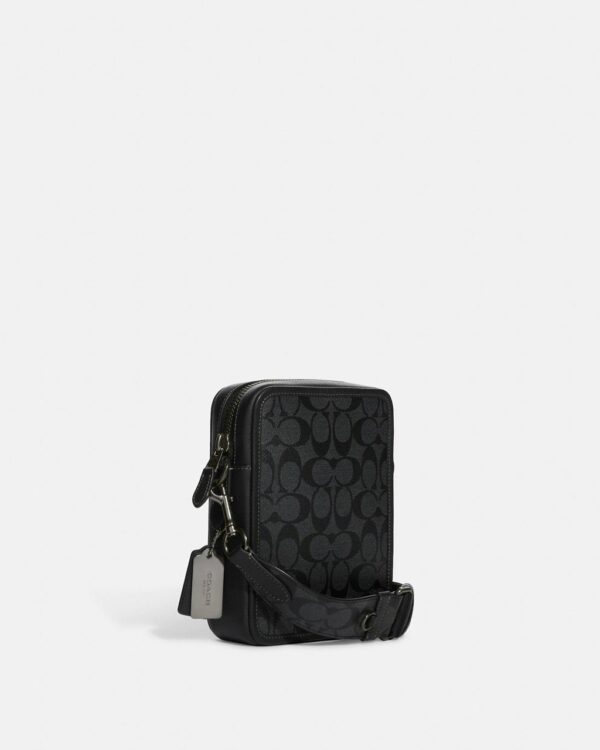 Coach Sullivan Crossbody In Signature Canvas (Charcoal) - Image 4