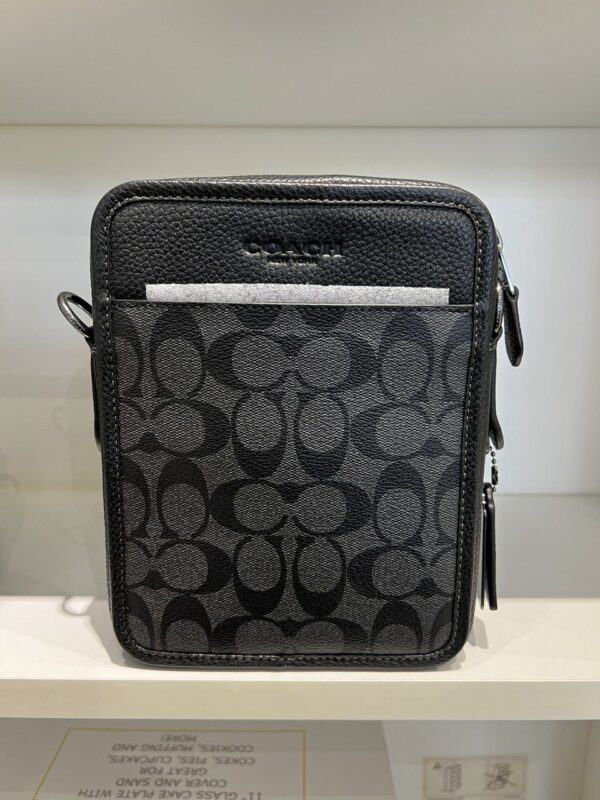 Coach Sullivan Crossbody In Signature Canvas (Charcoal) - Image 5