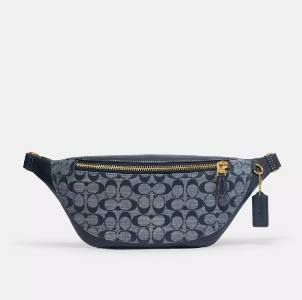 Coach Warren Belt Bag In Signature Chambray (Denim)