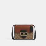 Coach Morgan Square Crossbody In Colorblock Signature Canvas (Khaki Multi)