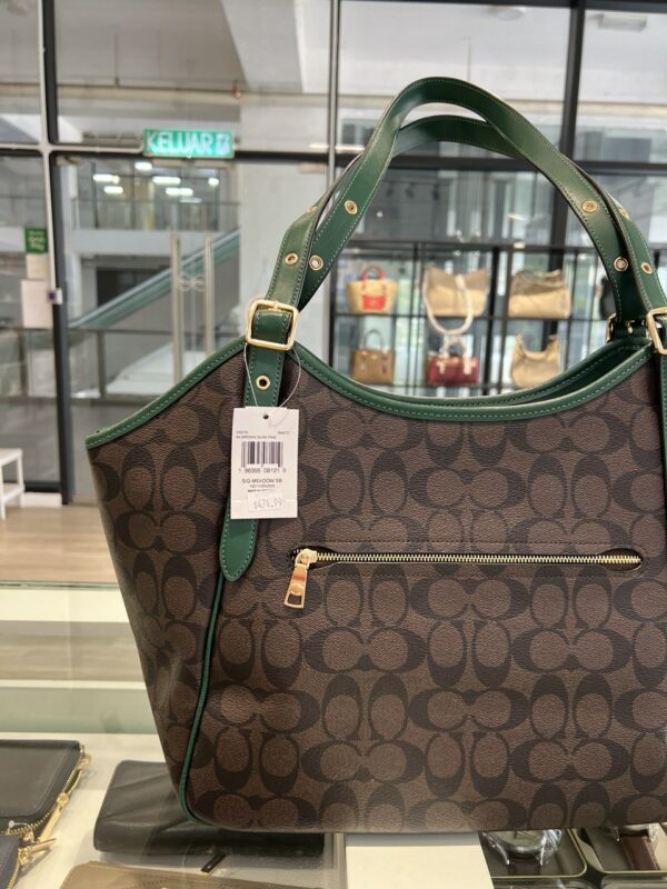 Coach Meadow Shoulder Bag In Signature Canvas (Dark Pine) - Image 2