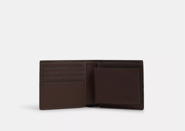 Coach 3 In 1 Wallet With Stripe (Mahogany Multi) - Image 2