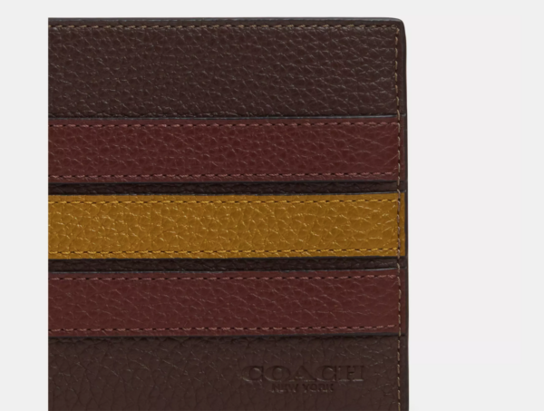 Coach 3 In 1 Wallet With Stripe (Mahogany Multi) - Image 3
