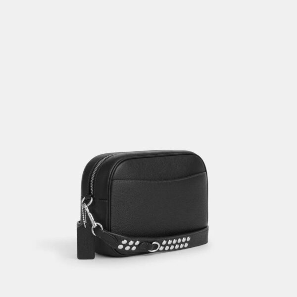 Coach Jamie Camera Bag With Rivets (Black) - Image 3