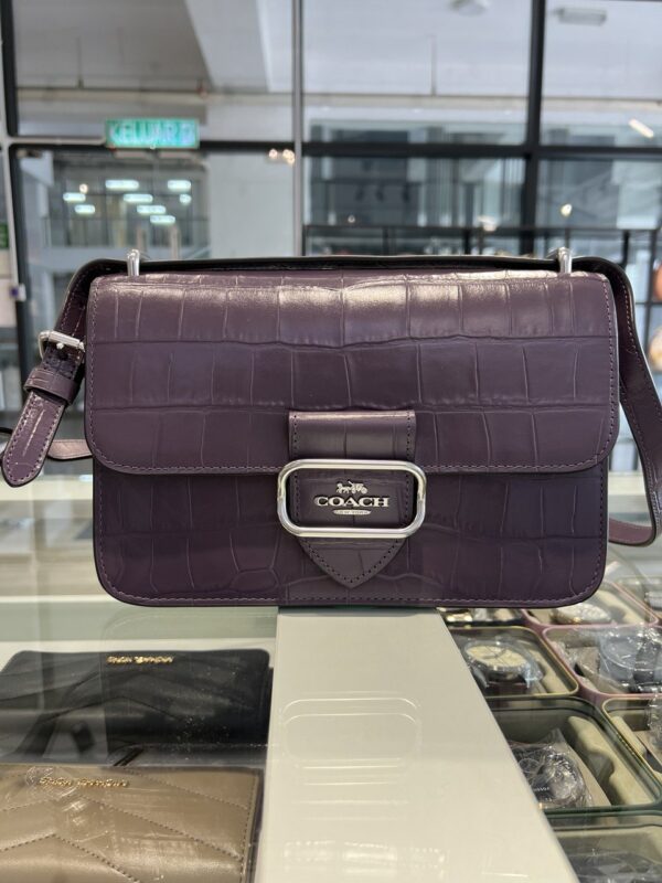 Coach Large Morgan Square Crossbody (Amethyst) - Image 4