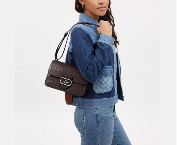 Coach Large Morgan Square Crossbody (Amethyst) - Image 3