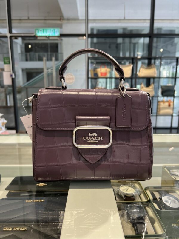 Coach Morgan Top Handle Satchel (Amethyst) - Image 6