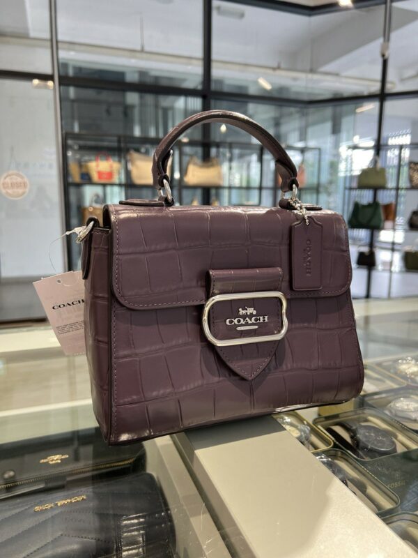 Coach Morgan Top Handle Satchel (Amethyst) - Image 5