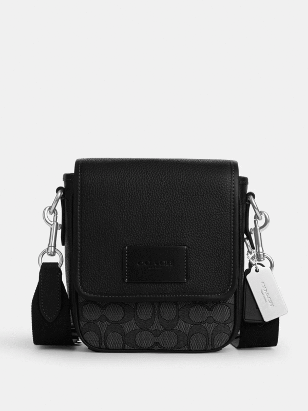 Coach Lucas Crossbody In Signature Canvas (Charcoal)
