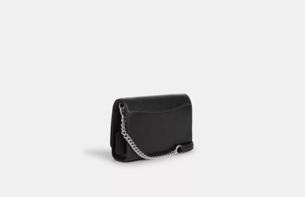 [Pre Order]- Coach Flap Clutch Crossbody (Black) - Image 6