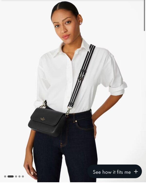 Kate Spade Rosie Flap Crossbody (Black) - Image 2
