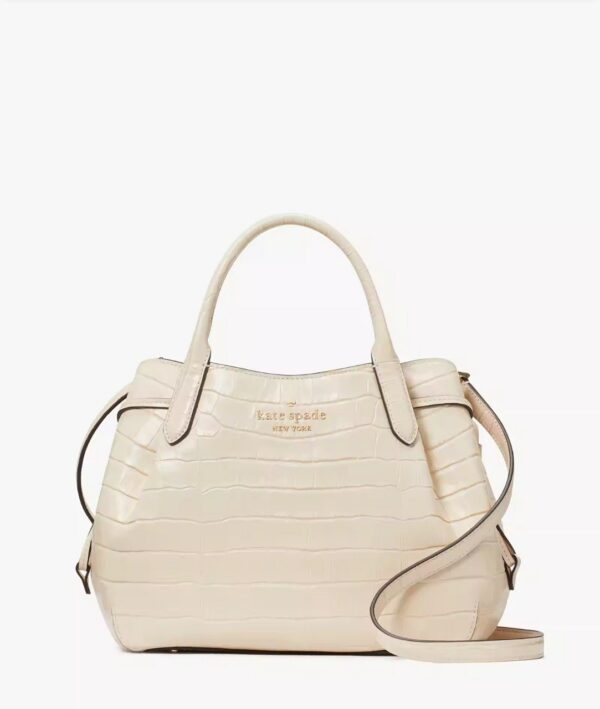 Kate Spade Dumpling Croc Embossed Small Satchel (Bare)