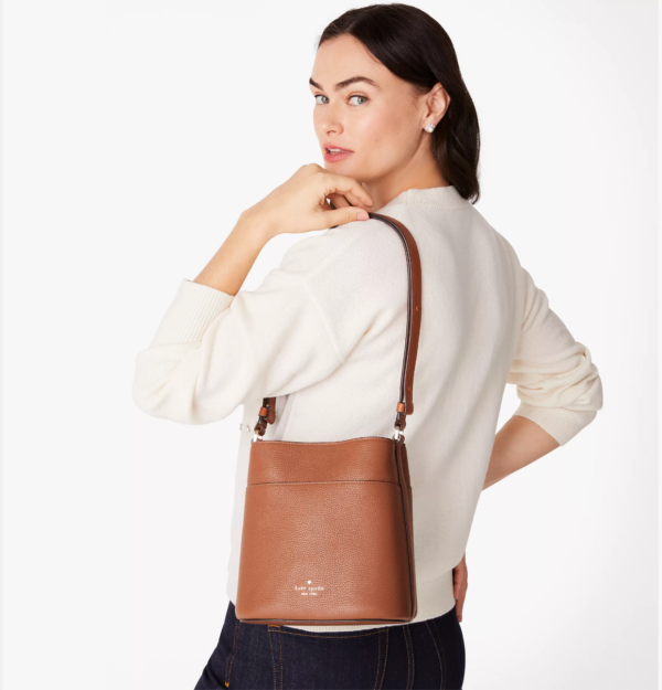 Kate Spade Leila Small Bucket Bag (Ginger) - Image 8