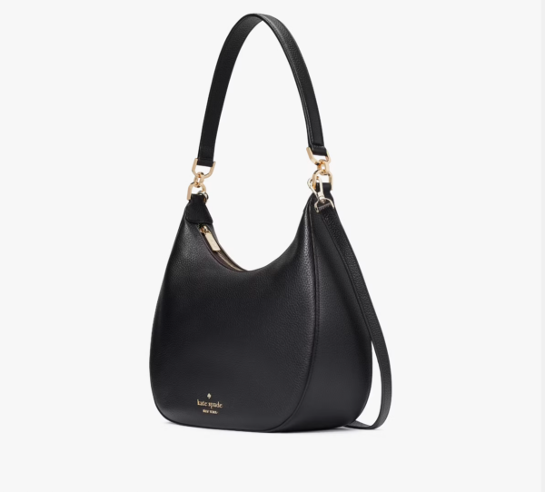 Kate Spade Janie Pebbled Leather Shoulder Bag (Black) - Image 3