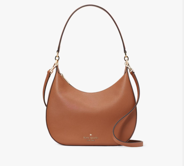 Kate Spade Janie Pebbled Leather Shoulder Bag (Gingerbread)