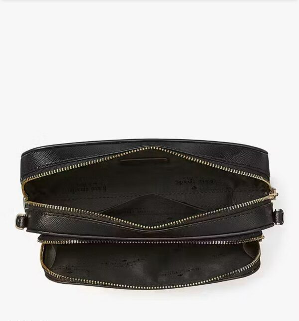 Kate Spade Staci Dual Zip Around Crossbody (Black) - Image 4
