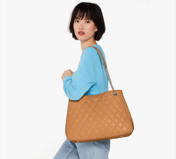 Kate Spade Carey Smooth Quilted Leather Tote (Tiramisu) - Image 2