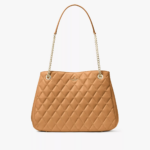 Kate Spade Carey Smooth Quilted Leather Tote (Tiramisu)