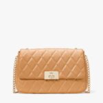 Kate Spade Carey Smooth Quilted Leather Medium Flap Shoulder Bag (Tiramisu)