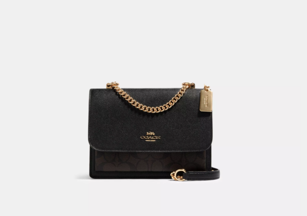 Coach Klare Crossbody Bag In Signature Canvas (Brown/Black)