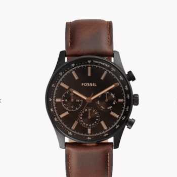 Fossil Sullivan Multifunction Brown Leather Men Watch (BQ2457)