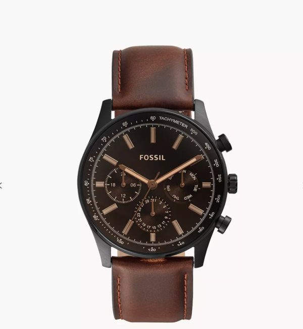 Fossil Sullivan Multifunction Brown Leather Watch (BQ2457)
