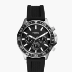 Fossil Bannon Multifunction Black Silicone Watch Men (BQ2494)