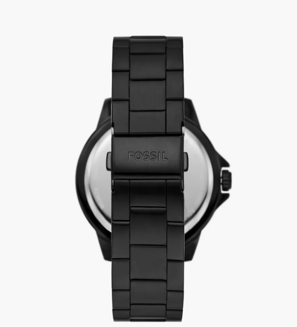 Fossil Bannon Automatic Black Stainless Steel Watch Men (BQ2679) - Image 3