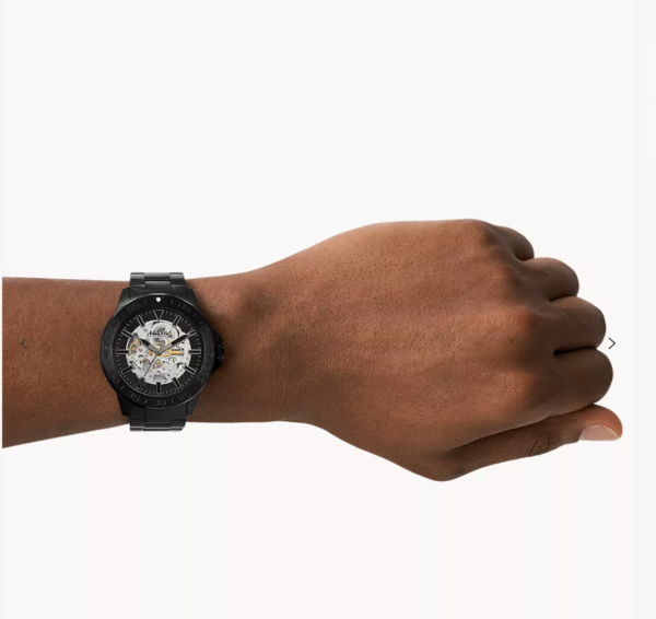 Fossil Bannon Automatic Black Stainless Steel Watch Men (BQ2679) - Image 2