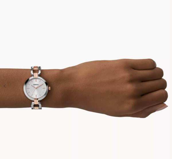 Fossil Kerrigan Three-Hand Two-Tone Stainless Steel Watch Women (BQ3341) - Image 2