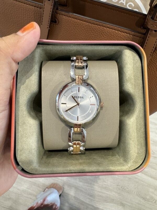 Fossil Kerrigan Three-Hand Two-Tone Stainless Steel Watch Women (BQ3341) - Image 3