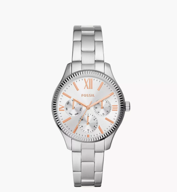 Fossil Rye Multifunction Stainless Steel Women Watch (BQ3690)