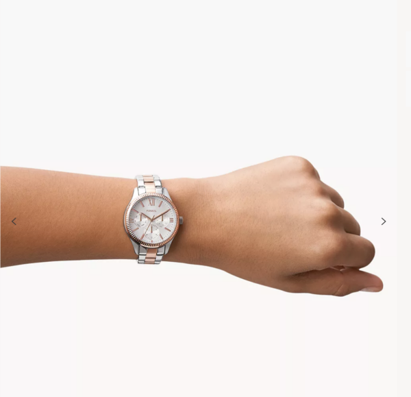 Fossil Rye Multifunction Two-Tone Stainless Steel Watch Women (BQ3761) - Image 2