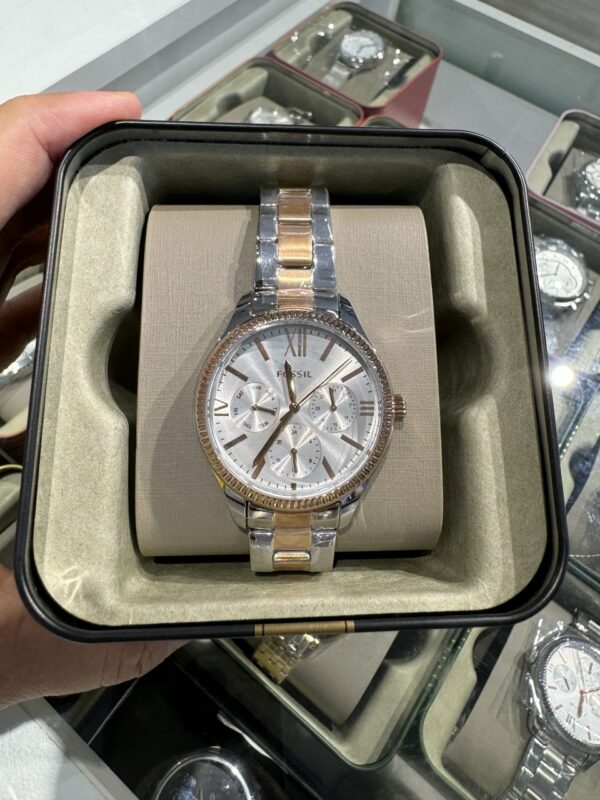 Fossil Rye Multifunction Two-Tone Stainless Steel Watch Women (BQ3761) - Image 4