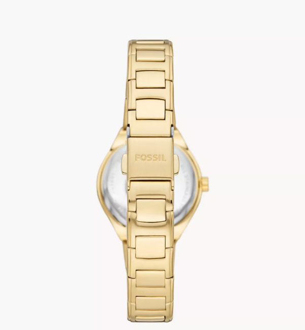 Fossil Eevie Three-Hand Date Gold-Tone Stainless Steel Watch (BQ3801) - Image 2