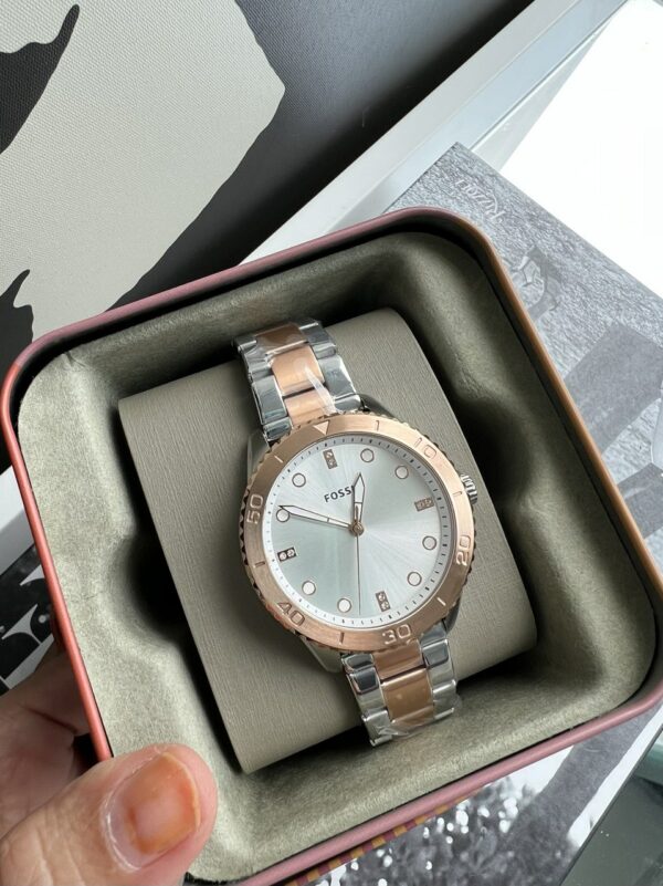 Fossil Dayle Three-Hand Two-Tone Stainless Steel Watch (BQ3887) - Image 3
