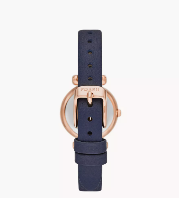 Fossil Tillie Mini Three-Hand Brown Leather Watch Women (BQ3899) - Image 3