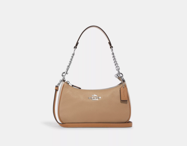 Coach Teri Shoulder Bag In Colorblock (Sandy Beige Multi)