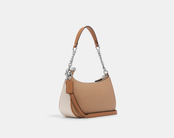 Coach Teri Shoulder Bag In Colorblock (Sandy Beige Multi) - Image 5