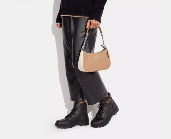 Coach Teri Shoulder Bag In Colorblock (Sandy Beige Multi) - Image 3